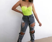 Load image into Gallery viewer, Cardi Bodysuit (Neon Green)
